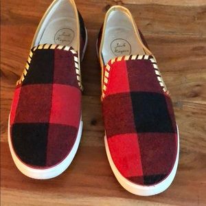 Buffalo Check Jack Rogers Slip Ons
